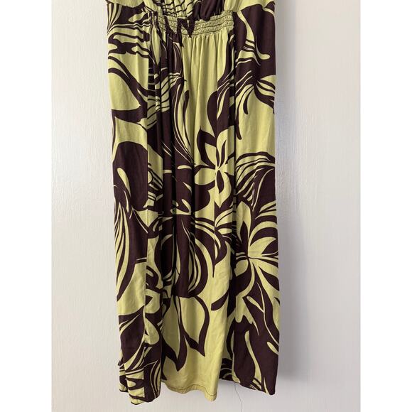 Iolani Sportswear Light Green and Brown Sheath Dress Size X Small - Picture 8 of 9